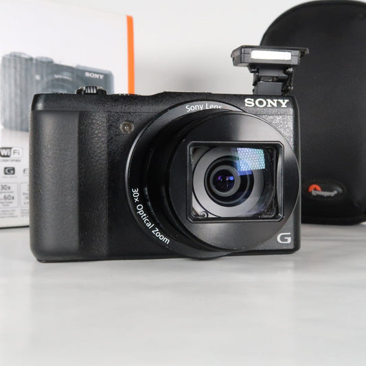 Sony CyberShot DSC-HX60V 20.4MP Digital Camera – Boxed, with Case &amp; 32GB SD Card