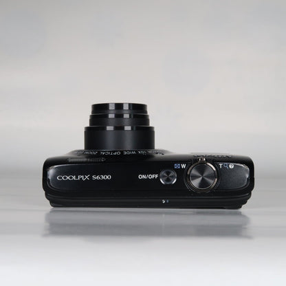 Nikon Coolpix S6300 16MP Compact Digital Camera – 10x Zoom, Case, SD Card