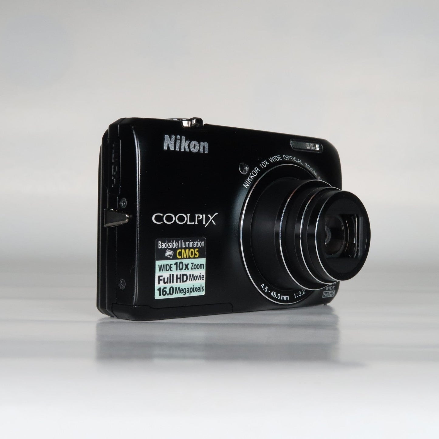 Nikon Coolpix S6300 16MP Compact Digital Camera – 10x Zoom, Case, SD Card