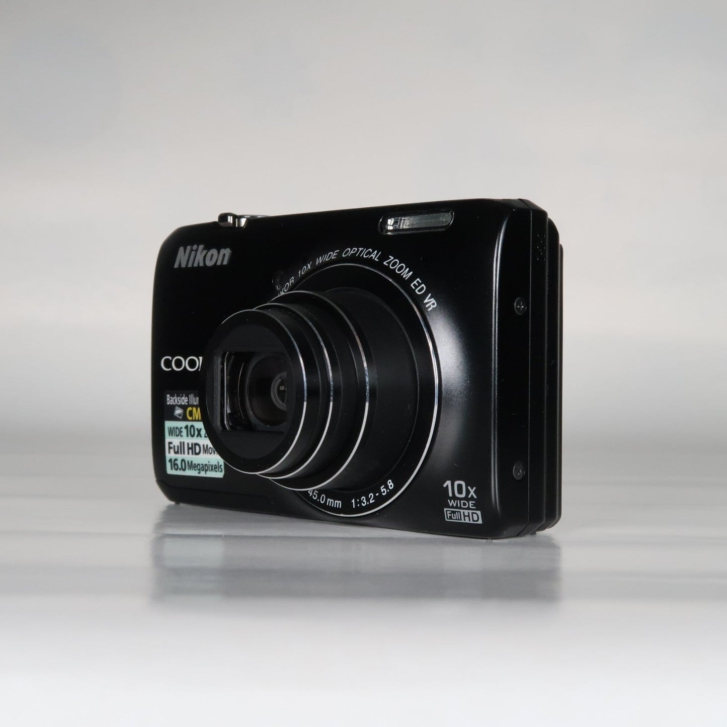 Nikon Coolpix S6300 16MP Compact Digital Camera – 10x Zoom, Case, SD Card