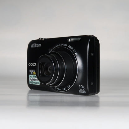 Nikon Coolpix S6300 16MP Compact Digital Camera – 10x Zoom, Case, SD Card
