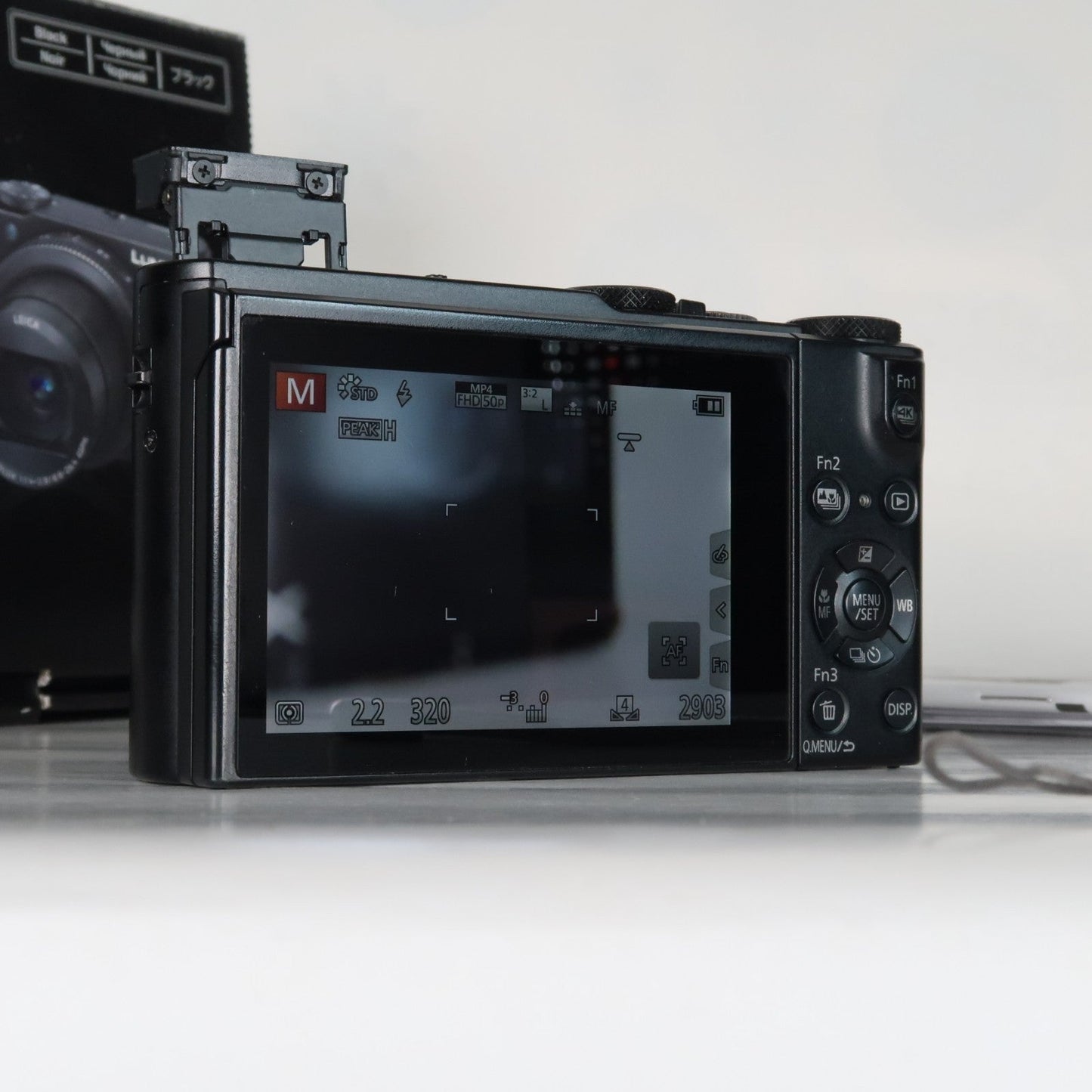 Panasonic Lumix DMC-LX15 Digital Camera – Black – Original Packaging + 32GB SD Card