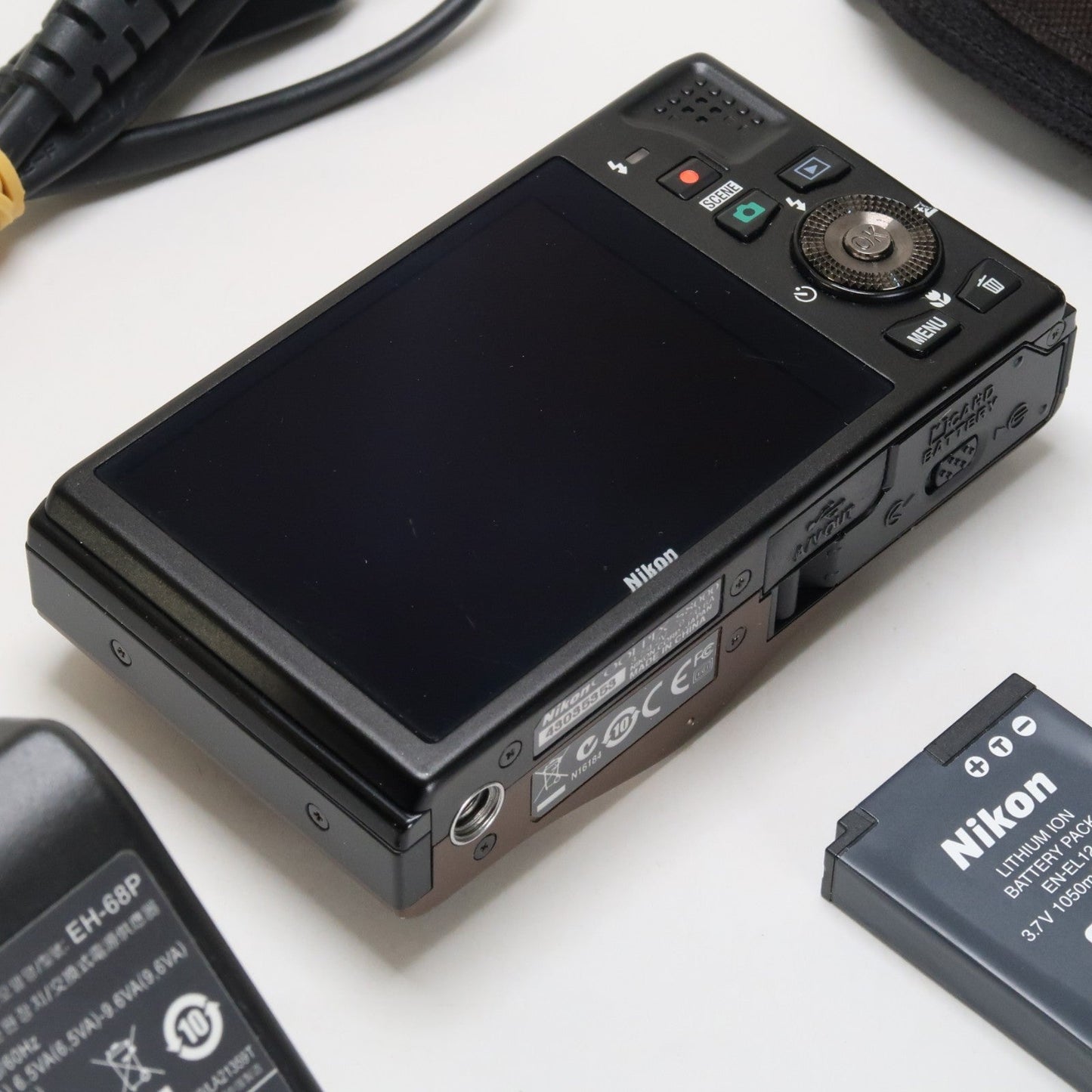 Nikon Coolpix S8000 14MP Digital Camera – Brown – 10x Zoom + Charger + Case