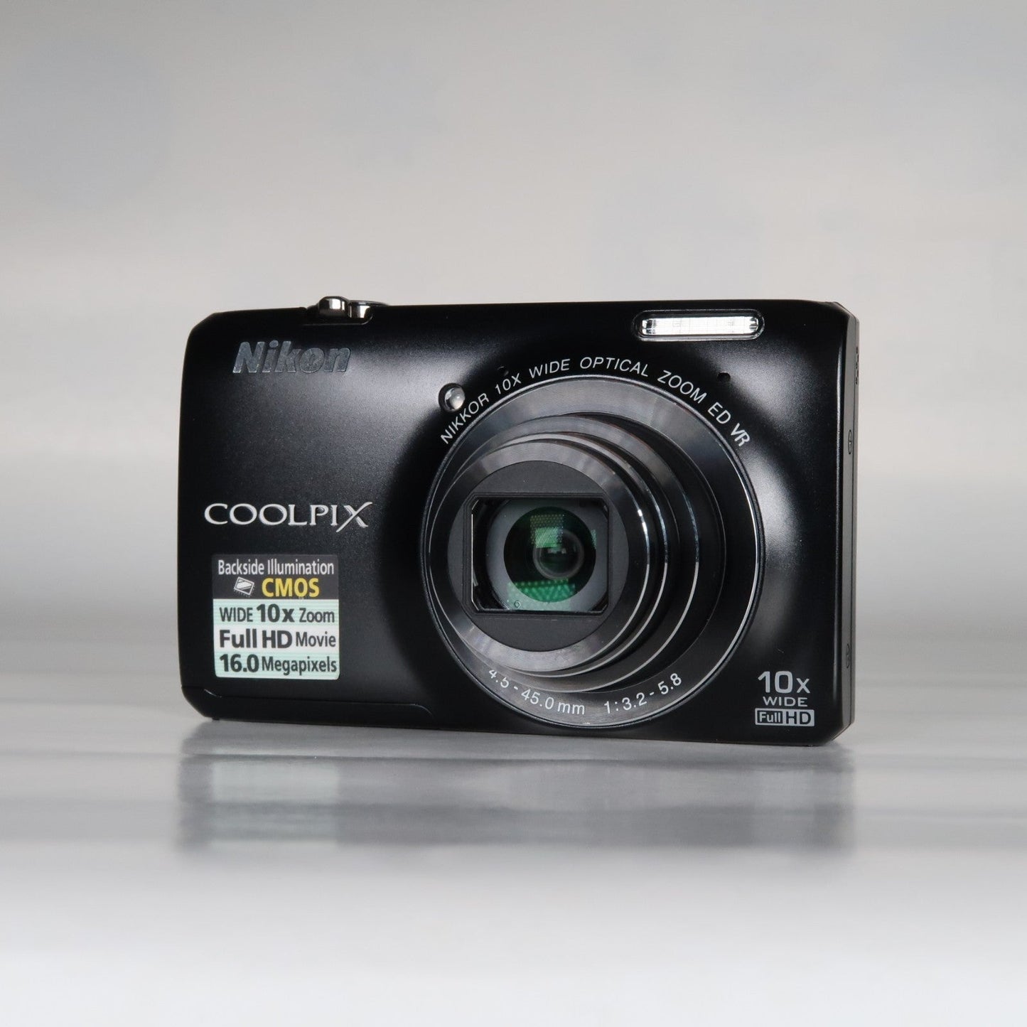 Nikon Coolpix S6300 16MP Compact Digital Camera – 10x Zoom, Case, SD Card