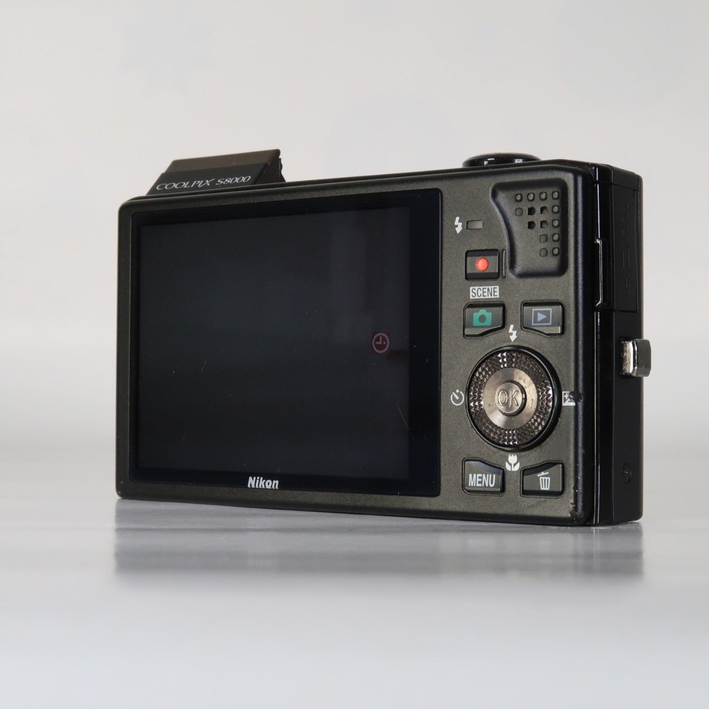 Nikon Coolpix S8000 14MP Digital Camera – Brown – 10x Zoom + Charger + Case