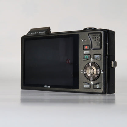 Nikon Coolpix S8000 14MP Digital Camera – Brown – 10x Zoom + Charger + Case