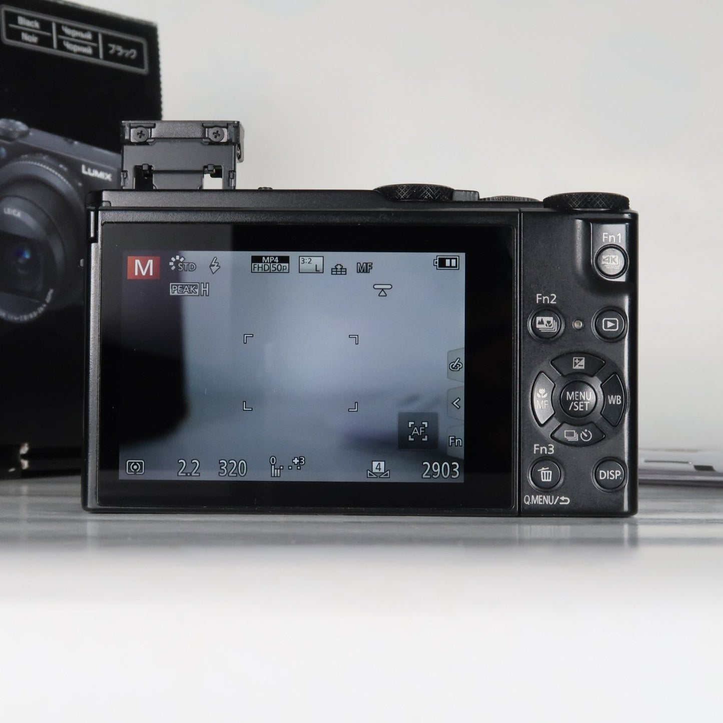 Panasonic Lumix DMC-LX15 Digital Camera – Black – Original Packaging, SD Card 32GB