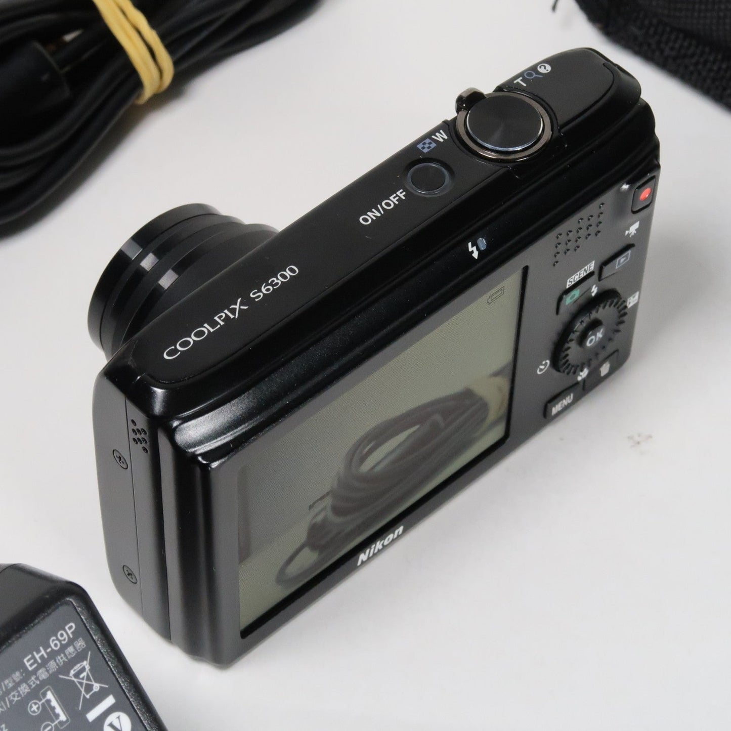 Nikon Coolpix S6300 16MP Compact Digital Camera – 10x Zoom, Case, SD Card