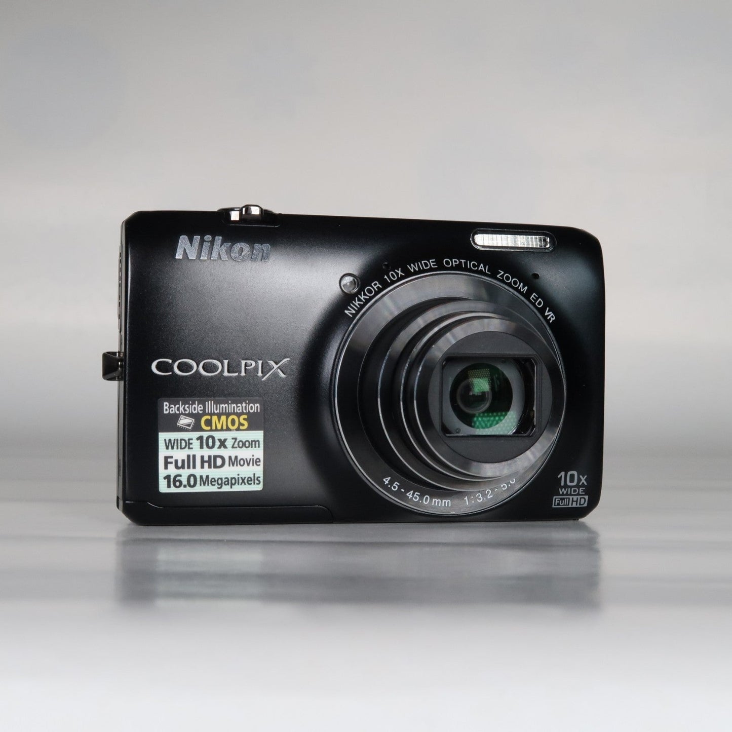 Nikon Coolpix S6300 16MP Compact Digital Camera – 10x Zoom, Case, SD Card