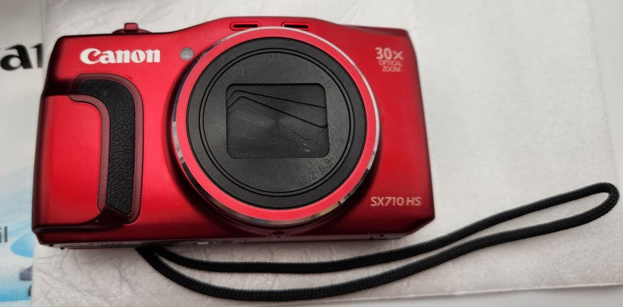 Canon PowerShot SX710 HS Compact Digital Camera Red Near Mint with Box