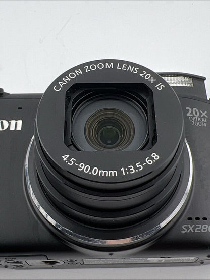 Canon PowerShot SX280 HS Digital Camera Black 20x Zoom 12.1MP
