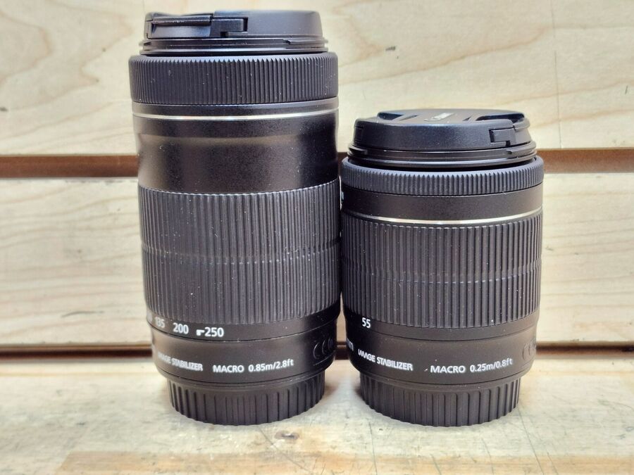 Canon EOS 80D with Canon Zoom Lens 18-55mm & 55-250mm + Accessories