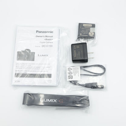 Panasonic Lumix G100 Camera with 12-32mm F3.5-5.6 Lens - Open Box, New Condition