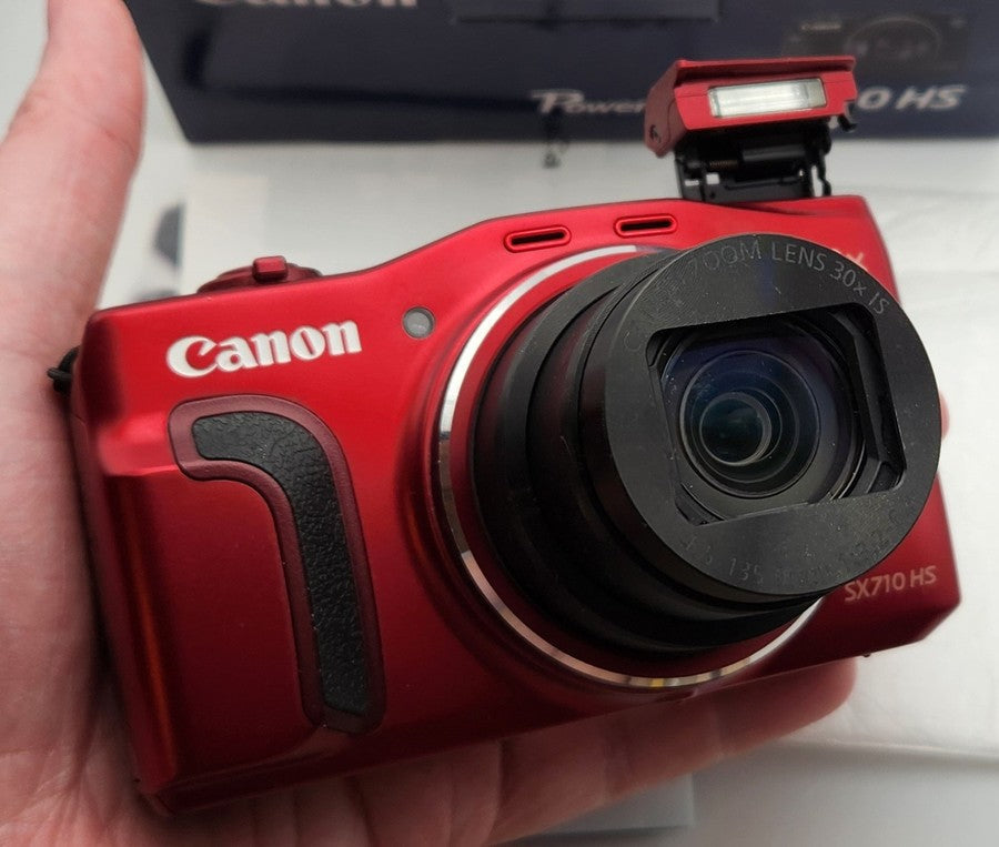 Canon PowerShot SX710 HS Compact Digital Camera Red Near Mint with Box