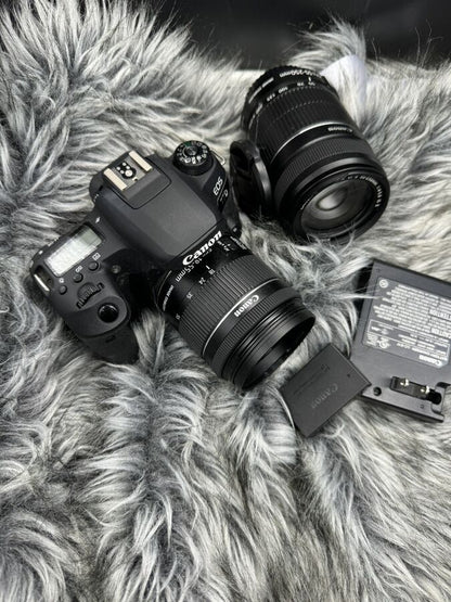 Canon EOS 77D 24.2 MP Digital SLR Camera with ef-s 18-55mm & ef-s 55-250mm Lenses