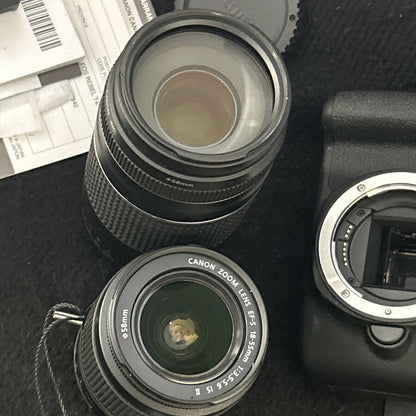 Canon EOS Rebel T7 DSLR Camera with EF18-55mm and EF 75-300mm Lenses