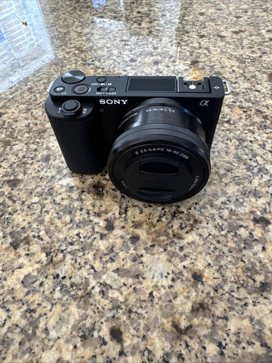 Sony ZV-E10 Mirrorless Camera with 16-50mm Lens (Black)