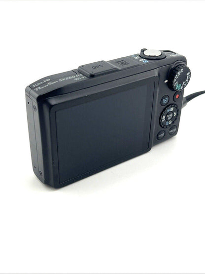 Canon PowerShot SX280 HS Digital Camera Black 20x Zoom 12.1MP
